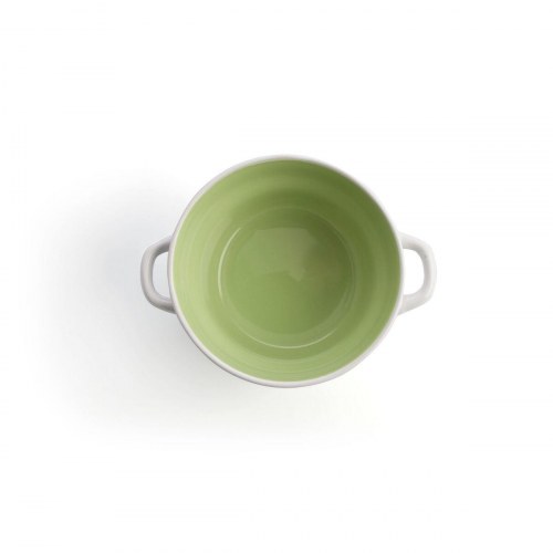 Vita to-farvet keramisk skål 500 ml - 6 stk.
