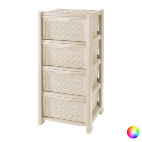 Kommode Tontarelli Plastik 4 skuffer (38,5 x 39 x 82,5 cm) Beige