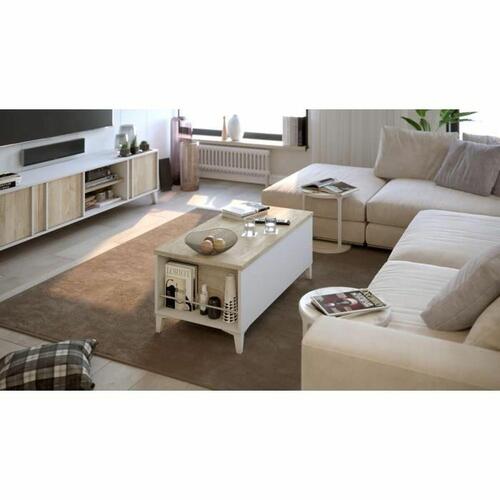 Sofabord T38147PL11LVO 100 x 50/72 x 42/55 cm Hrast