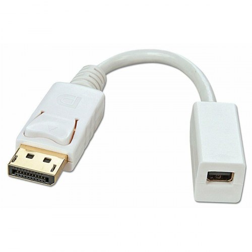 DisplayPort kabeladapter LINDY - Mini DisplayPort til DisplayPort, hvid