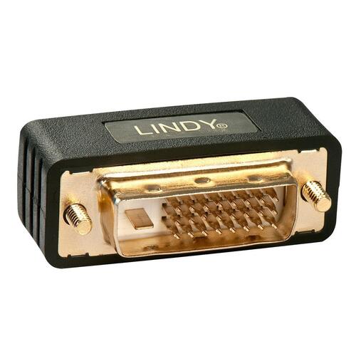 LINDY DVI-adapter 41098 - sort, forgyldte stik