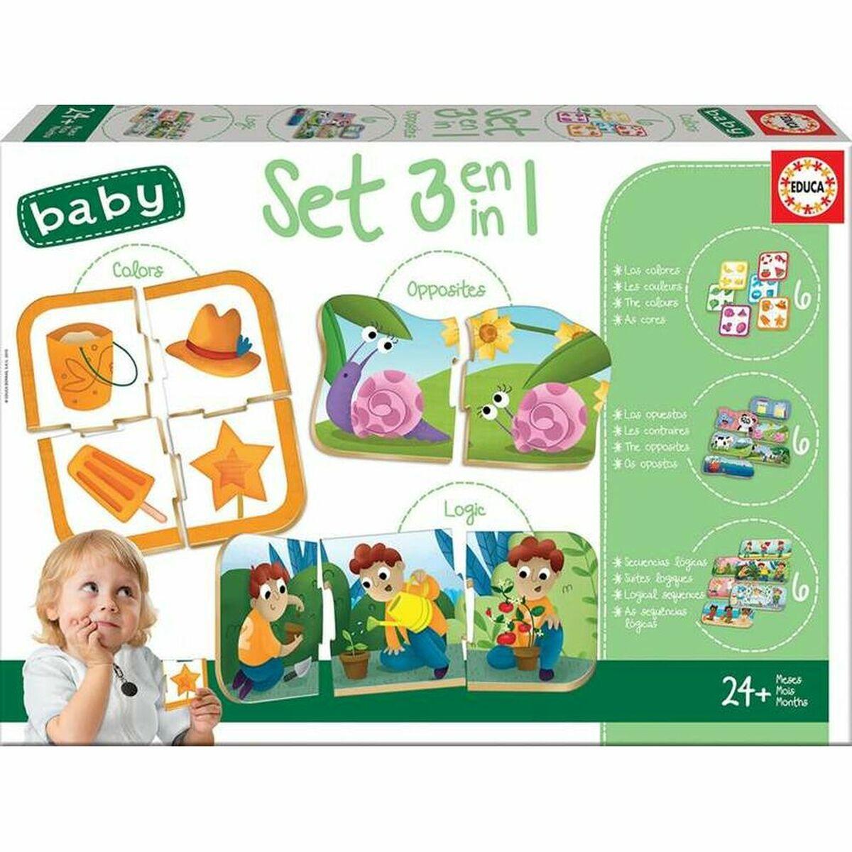 Puslespil Educa 3-i-1
