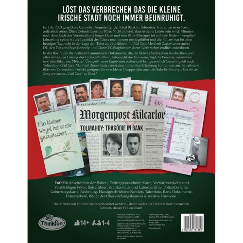 Ravensburger Cold Case: Mord mit Zinsen - brætspil (tysk) (OUTLET B)