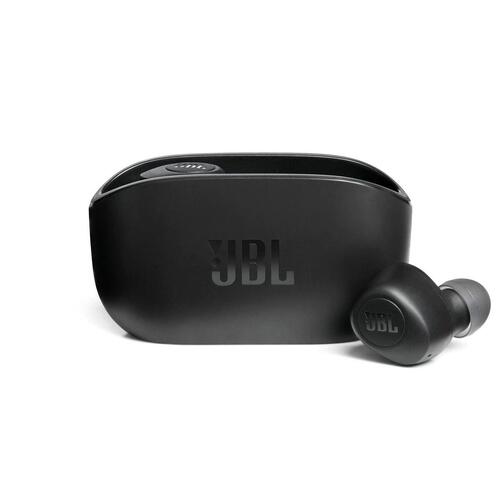 Bluetooth headset med mikrofon JBL JBLW100TWSBLK (OUTLET C)
