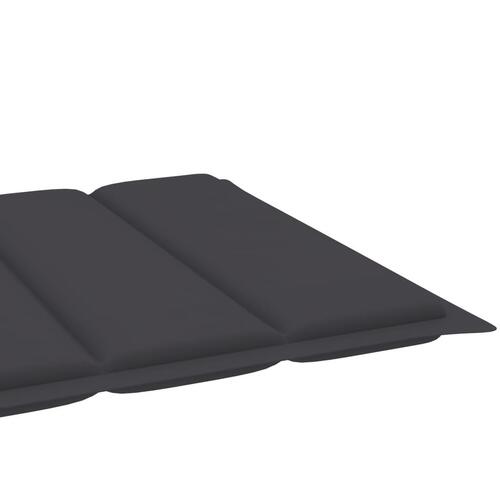 Hynde til liggestol 200x50x3 cm stof antracitgrå (OUTLET A)