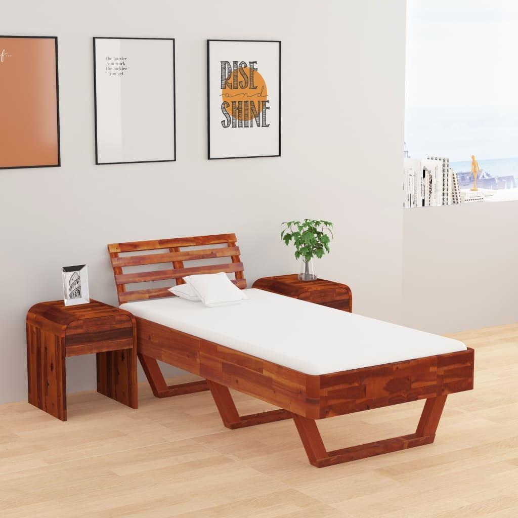 Sengeramme 90x200 cm massivt fyrretræ
