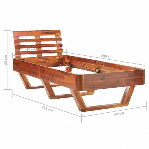 Sengeramme 90x200 cm massivt fyrretræ