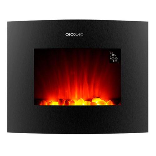 Ready Warm 2650 Curved Flames Connected elpejs til væg - sort, 1000-2000 W, 26"