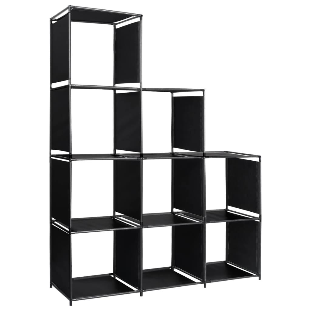 Displayreol Trappeformet 130x45x170 Stof