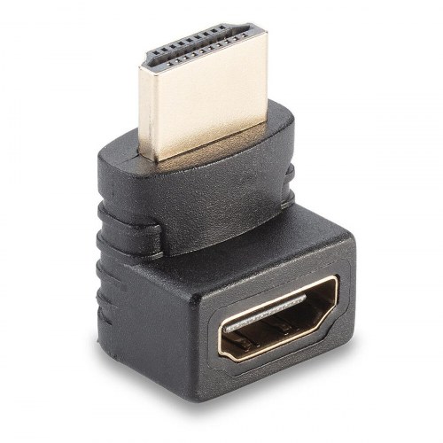 LINDY HDMI vinkeladapter - han til hun, forgyldt, sort