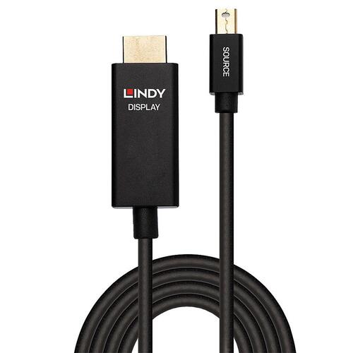 LINDY Mini DisplayPort til HDMI-adapter, sort - 50 cm