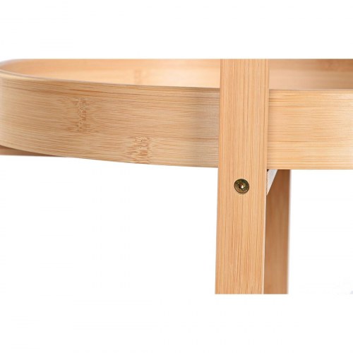 Serveringsvogn i bambus, natur 44 × 44 × 90 cm