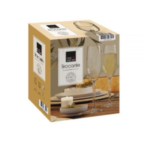 Royal Leerdam Brocante champagneglas 210 ml - sæt á 6