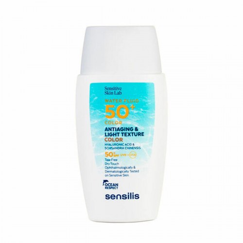 Solcreme SPF 50+ med farve - Sensilis Antiaging Light Texture Color 40 ml