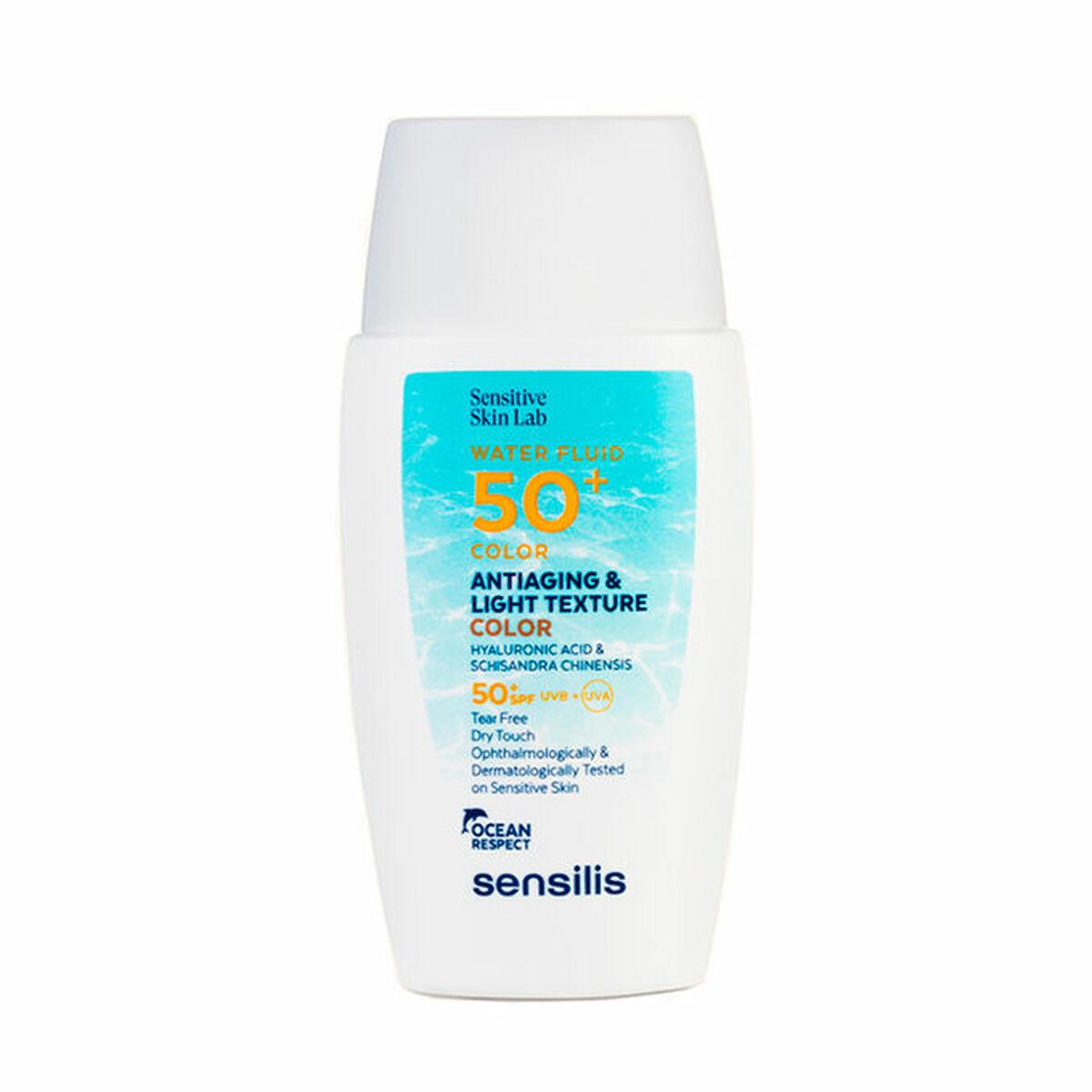 Solcreme SPF 50+ med farve - Sensilis Antiaging Light Texture Color 40 ml