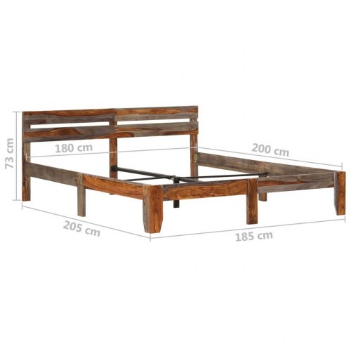 Sengeramme uden madras 180x200 cm massivt træ