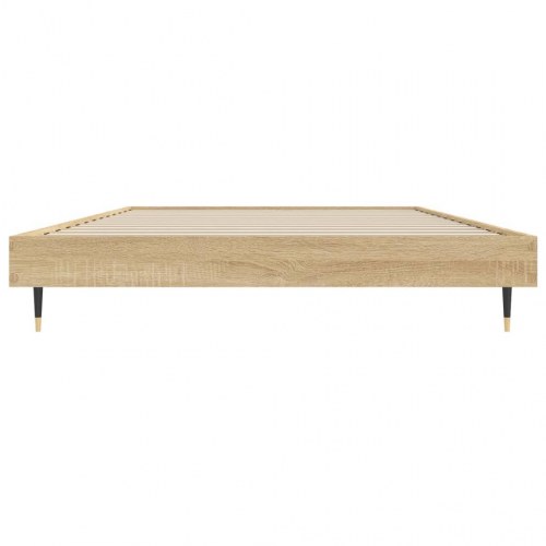 Sengeramme 100x200 cm i sonoma-eg - konstrueret træ, uden madras