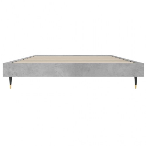 Sengeramme 100x200 cm i konstrueret træ - betongrå