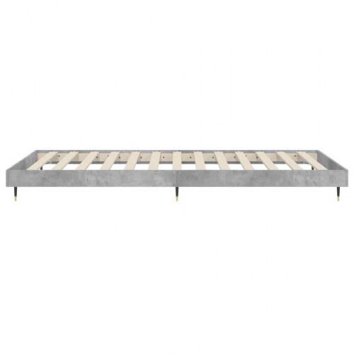 Sengeramme 100x200 cm i konstrueret træ - betongrå