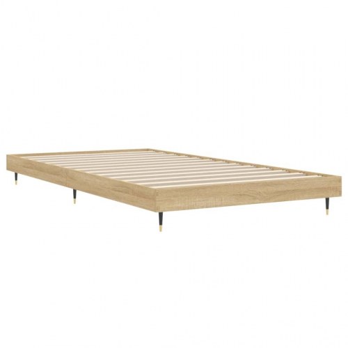 Sengeramme 90x200 cm i konstrueret træ - sonoma-eg