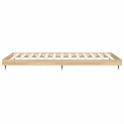 Sengeramme 90x200 cm i konstrueret træ - sonoma-eg