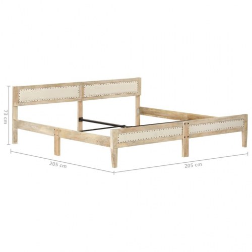 Sengestel i massivt mangotræ 200 x 200 cm