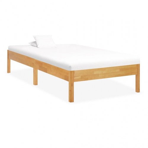Sengestel 90 x 200 cm i massivt egetræ