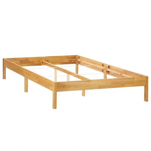 Sengestel 120x200 cm massivt egetræ