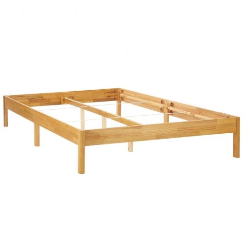 Sengestel 160x200 cm massivt egetræ