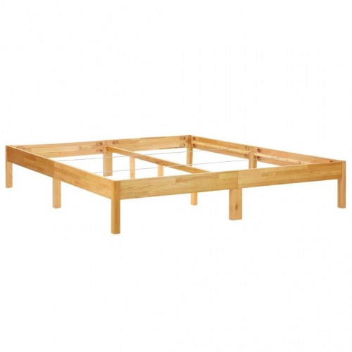 Sengestel 200x200 cm massivt egetræ