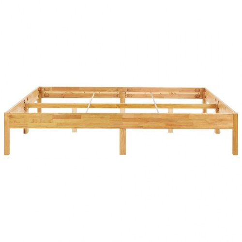Sengestel 200x200 cm massivt egetræ