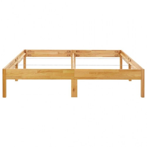 Sengestel 200x200 cm massivt egetræ
