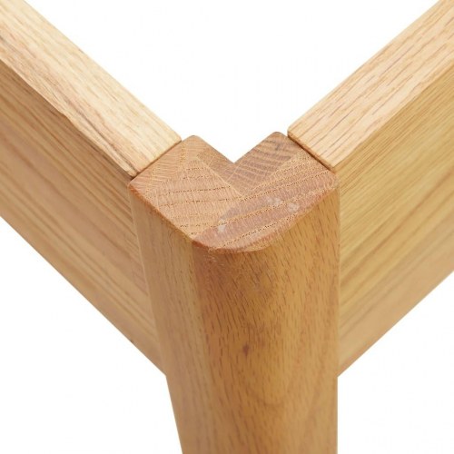 Sengestel 200x200 cm massivt egetræ