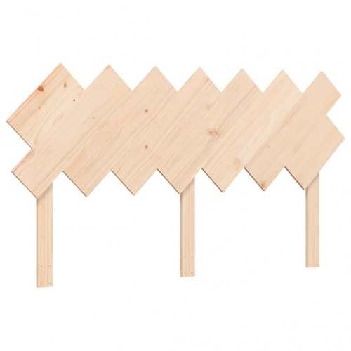 Seniorseng med sengegavl 140x190 cm massivt træ