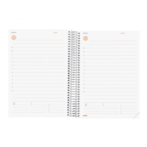 Kalender dagbog Finocam - mørkeblå, 15,5 × 21,2 cm