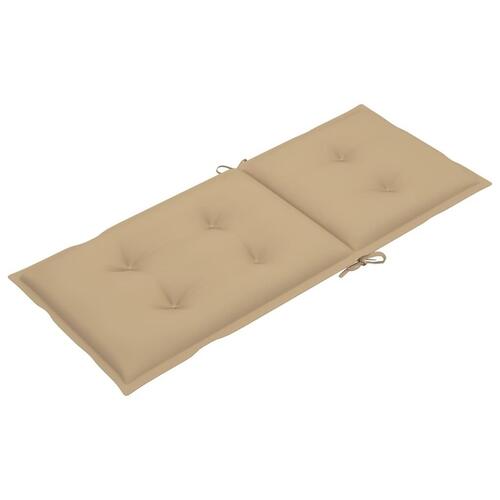 Hynder til havestol 4 stk. 120x50x7 cm beige (OUTLET A+)