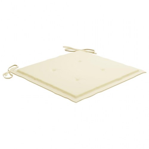 Hynder til havestol 2 stk. 40x40x4 cm stof cremefarvet (OUTLET A+)
