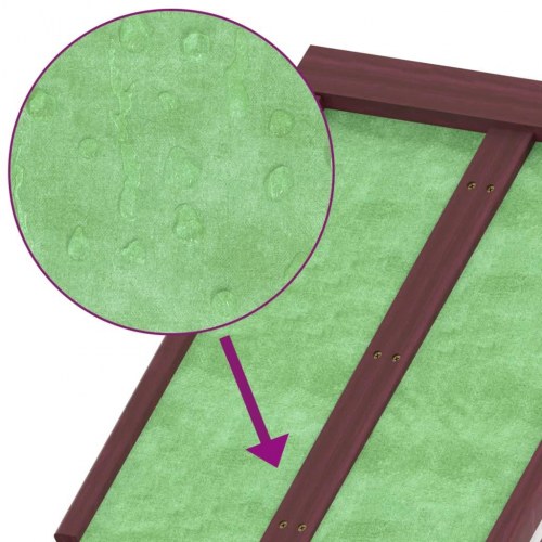 Redskabsskur til haven 2 dele massivt fyrretræ mokkafarvet