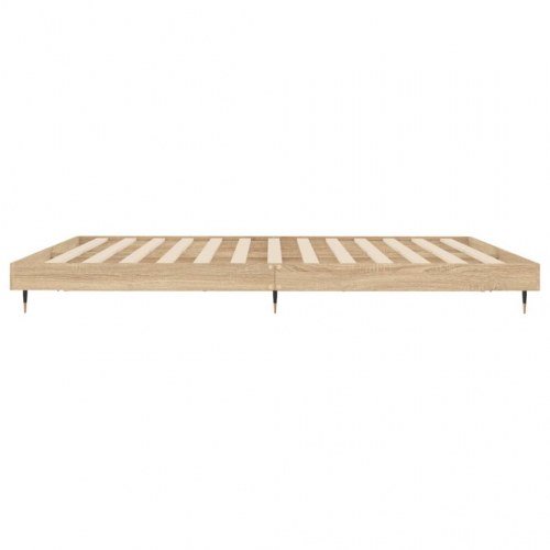 Sengeramme 120x200 cm - konstrueret træ i sonoma-eg, uden madras