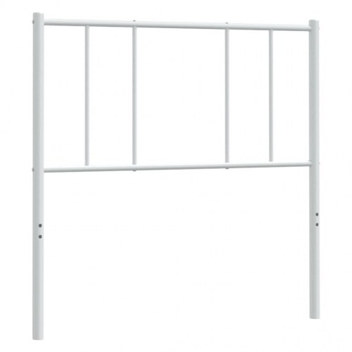 Sengegavl 100 cm metal hvid