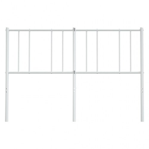 Sengegavl 120 cm metal hvid