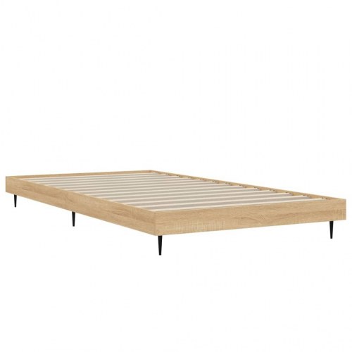 Sengeramme 90x200 cm uden madras konstrueret træ sonoma-eg