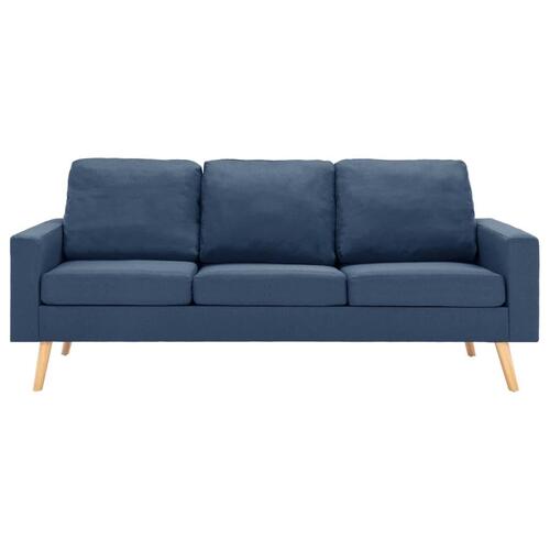 3-personers sofa stof blå