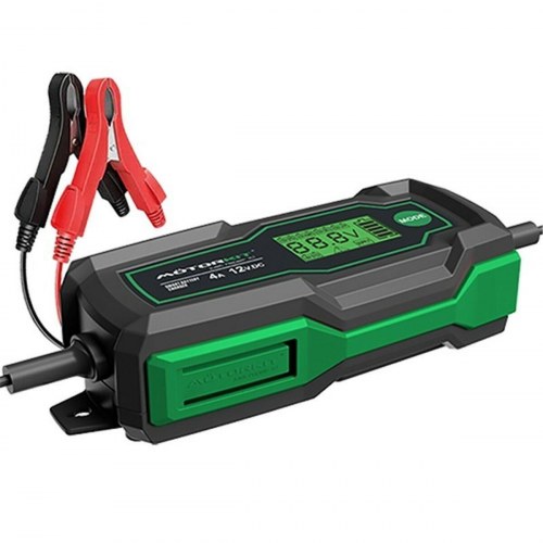 Motorkit MOTOR16521 batterioplader 6-12 V, 70 W IP65 - 4 A med LCD