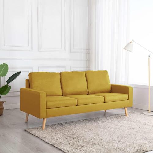 3-personers sofa stof gul