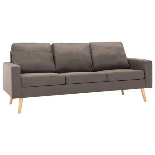 3-personers sofa stof gråbrun