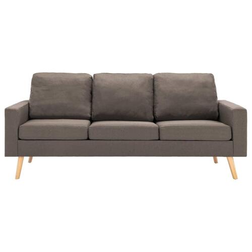 3-personers sofa stof gråbrun