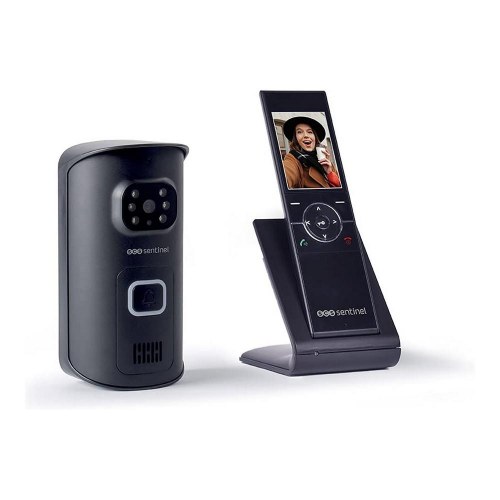 SCS Sentinel AirVisio 150 - intelligent trådløs dørtelefon med video, sort