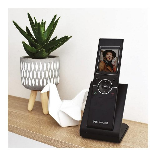 SCS Sentinel AirVisio 150 - intelligent trådløs dørtelefon med video, sort