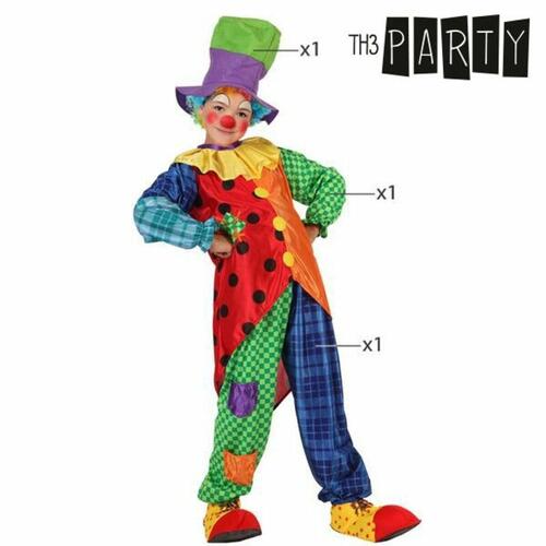 Kostume til børn Th3 Party Multifarvet Cirkus (3 Dele) 3-4 år